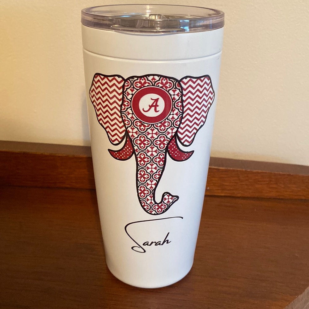 Alabama personalized metal tumbler